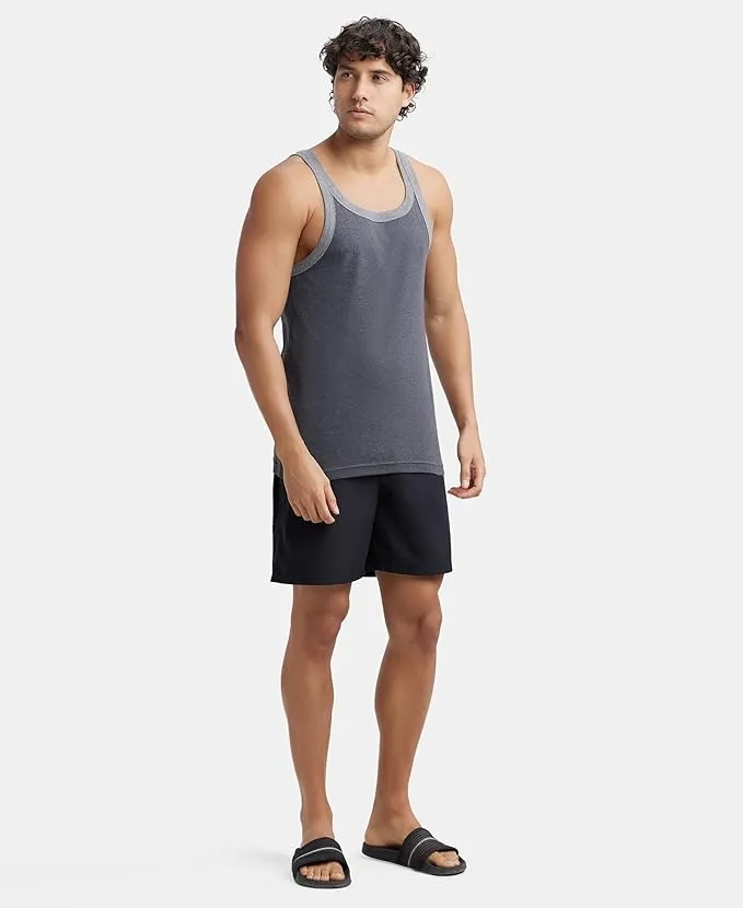 Jockey MC10 Men's Super Combed Mercerized Cotton Boxer Shorts - Black - Image 6
