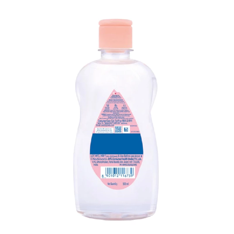 Johnsons Non-Sticky Baby Oil with Vitamin E for Easy Spread and Massage - Image 2