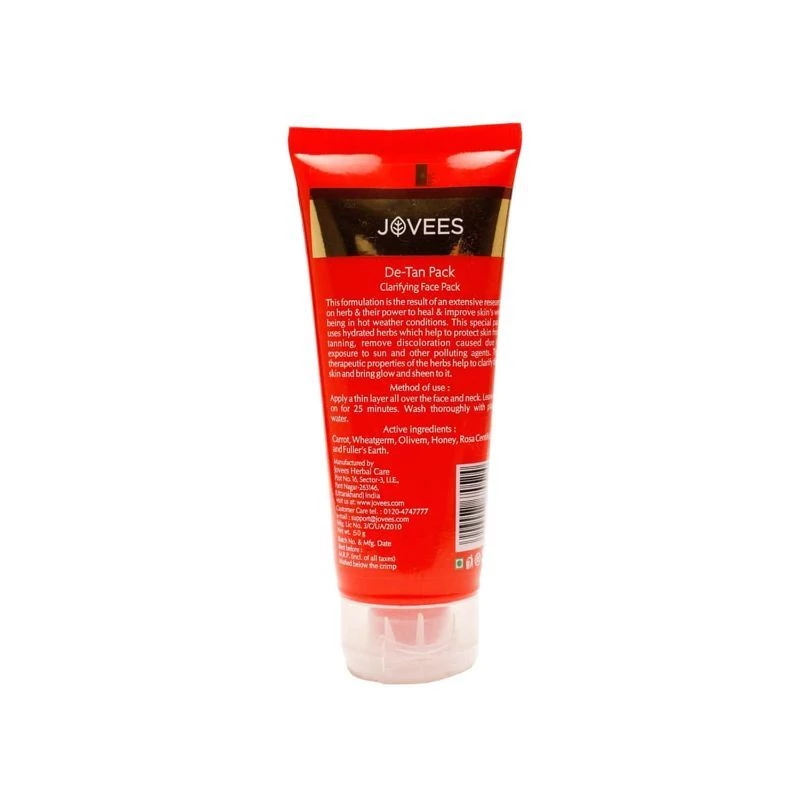 Jovees Herbal De-Tan Face Pack For Tan Removal And Skin Revitalization Bright And Glowing Skin - Image 2