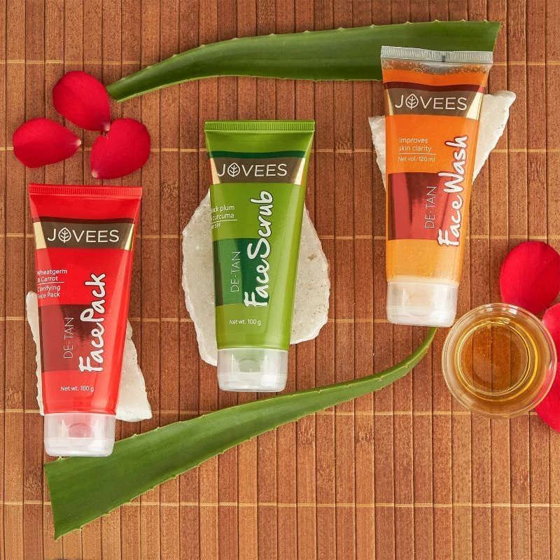 Jovees Herbal De-Tan Face Pack For Tan Removal And Skin Revitalization Bright And Glowing Skin - Image 5