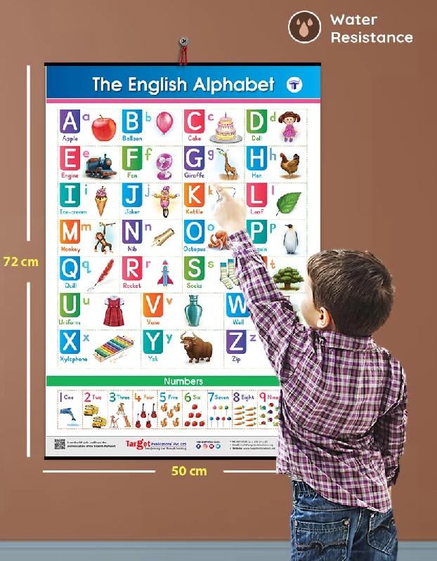 Jumbo English Alphabet and Numbers Chart for Kids - Image 2