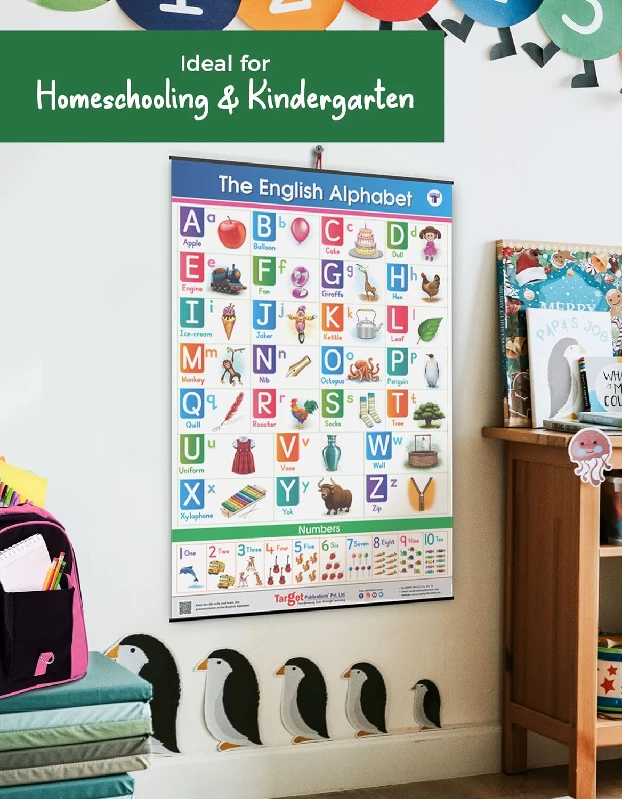 Jumbo English Alphabet and Numbers Chart for Kids - Image 4
