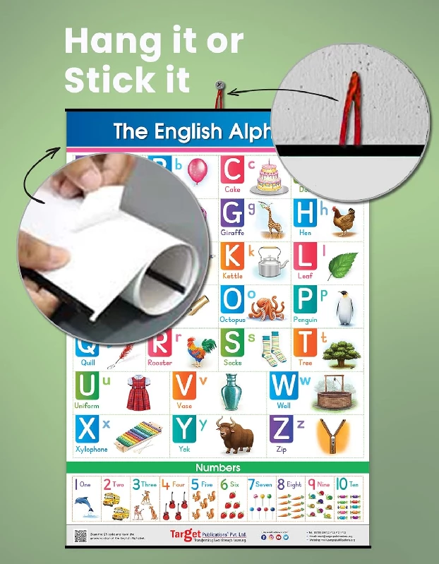 Jumbo English Alphabet and Numbers Chart for Kids - Image 5