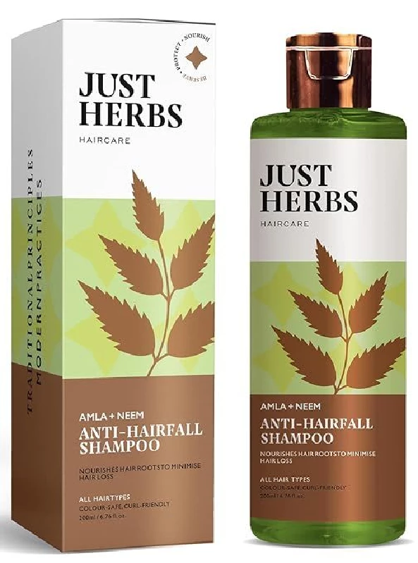Just Herbs 8 in 1 Root Nourishing Amla Neem Hair Fall Control Shampoo Just Herbs 8 in 1 Root Nourishing Amla Neem Hair Fall Control Shampoo-Pack Size-200 ml