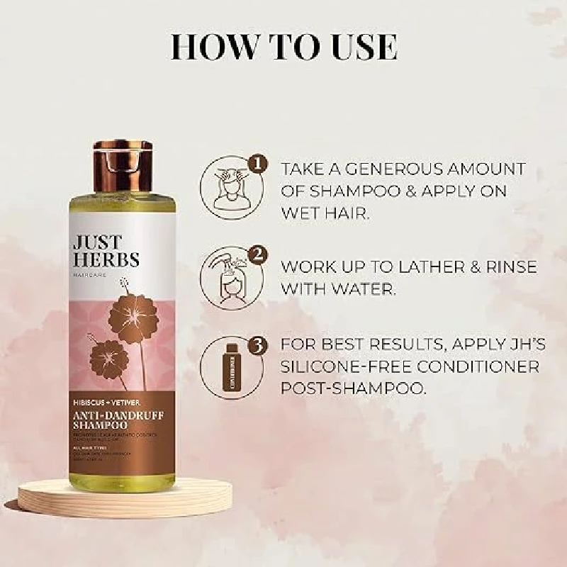 Just Herbs Ayurvedic Anti-Dandruff Shampoo - Image 6