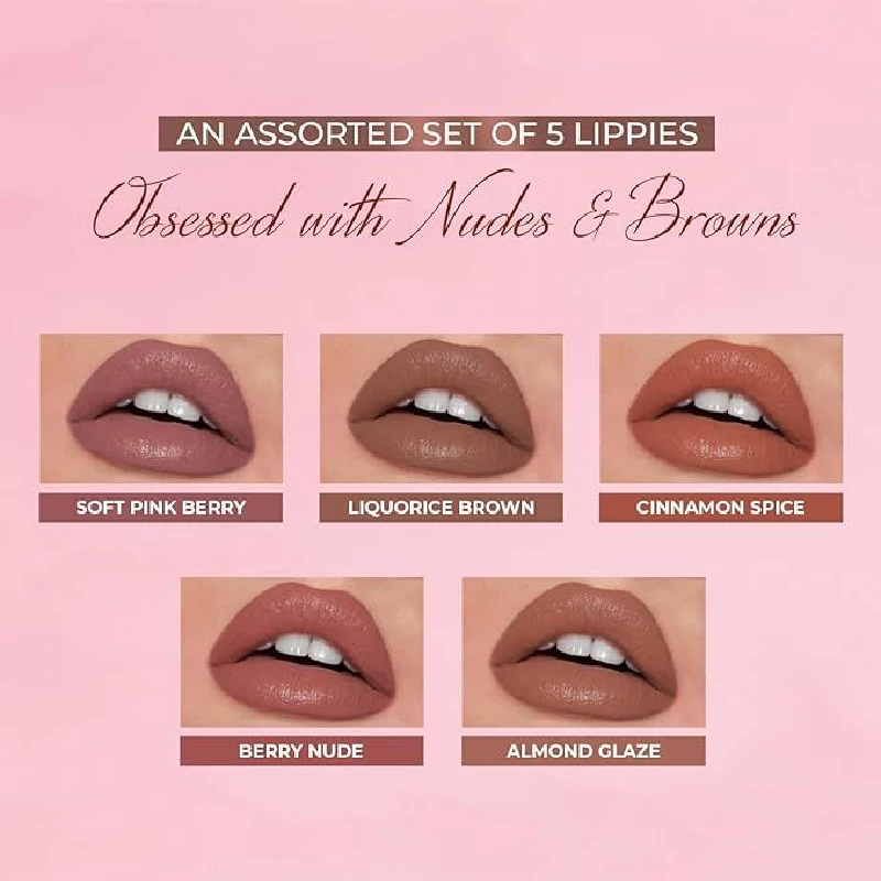 Just Herbs Ayurvedic Liquid Lipstick Matte Finish Kit Set - Image 3