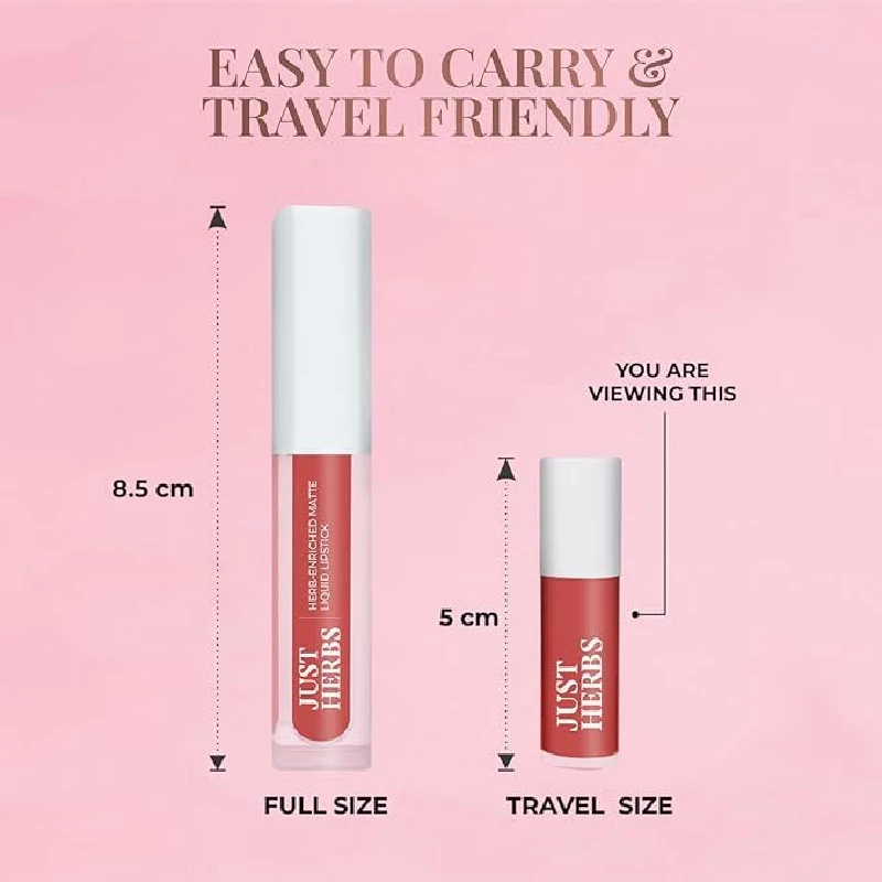 Just Herbs Ayurvedic Liquid Matte Lipstick Kit Set - Image 5