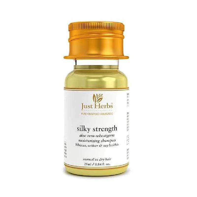 Just Herbs Ayurvedic Silky Strength Anti Dandruff & Hairfall Shampoo Just Herbs Ayurvedic Silky Strength Anti Dandruff & Hairfall Shampoo-Pack Size-200 ml