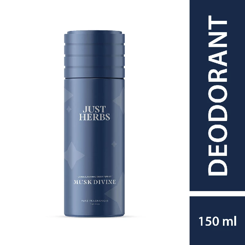 Just Herbs Long Lasting & Refreshing Deodorant And Body Spray Musk Divine