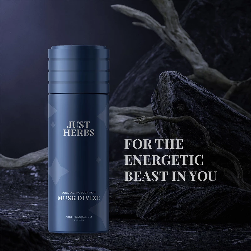 Just Herbs Long Lasting & Refreshing Deodorant And Body Spray-Musk Divine - Image 5