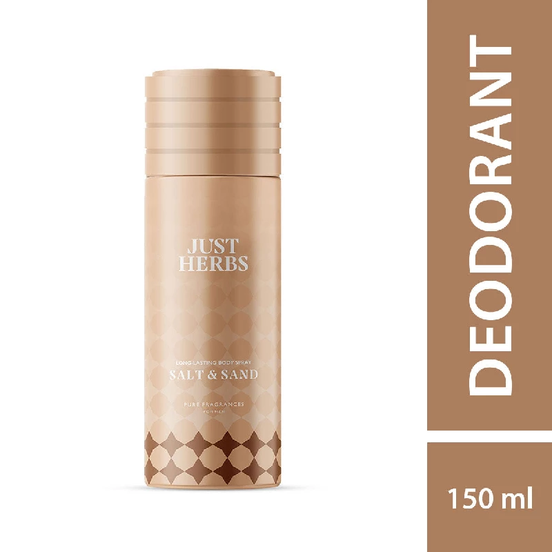 Just Herbs Long Lasting & Refreshing Deodrant And Body Spray Salt & Sand