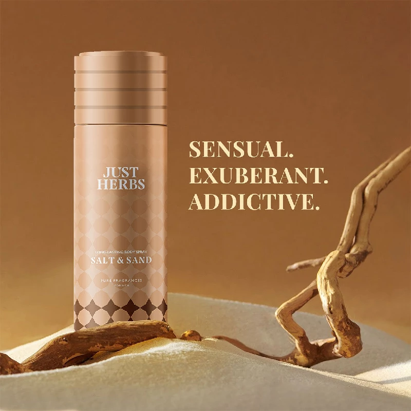 Just Herbs Long Lasting & Refreshing Deodrant And Body Spray-Salt & Sand - Image 6