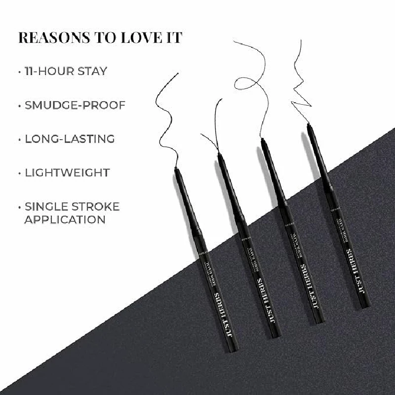Just Herbs Retractable 2 in 1 Herbal Eyeliner + Kajal - Image 3