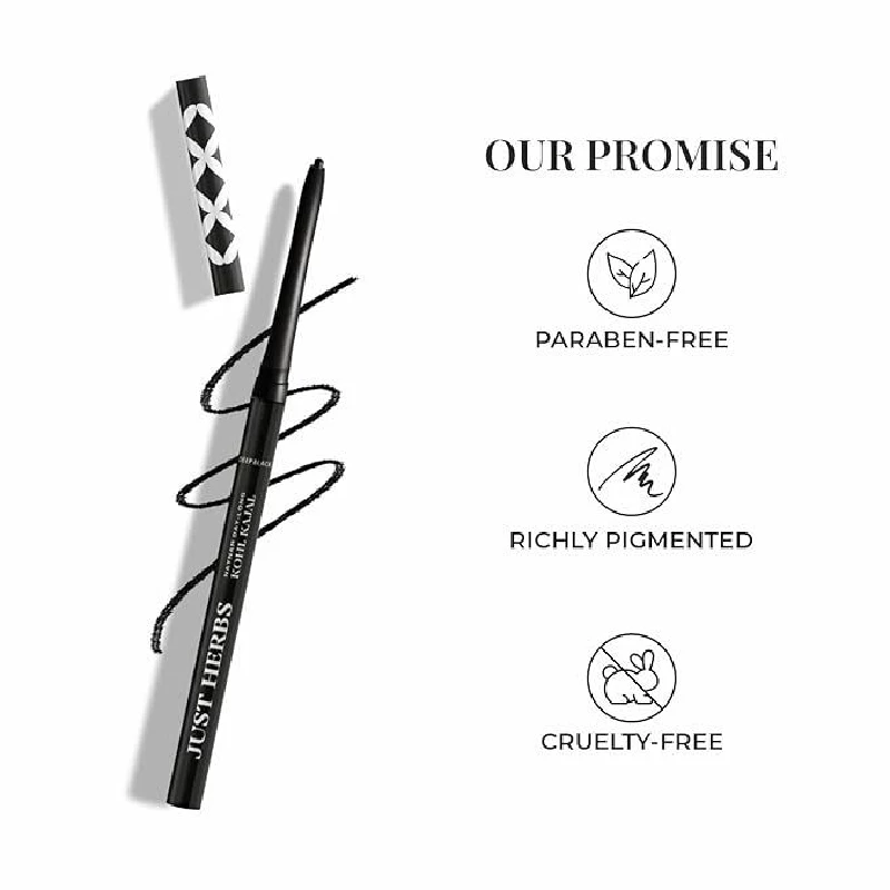 Just Herbs Retractable 2 in 1 Herbal Eyeliner + Kajal - Image 4