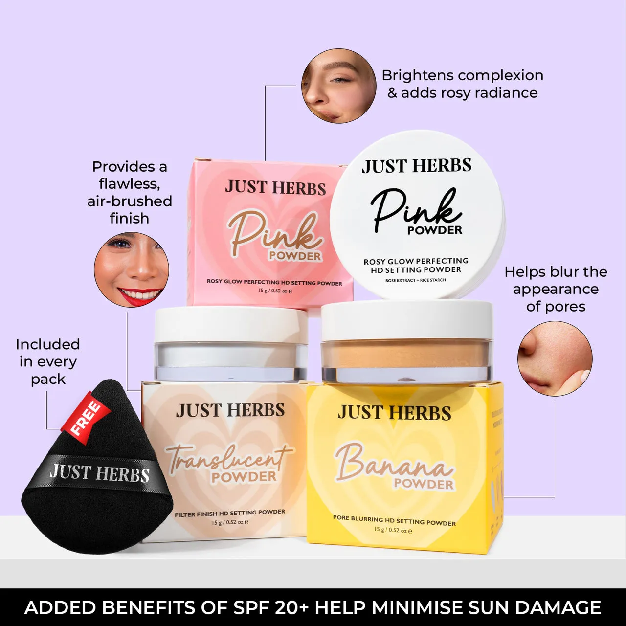 Just Herbs HD Makeup Setting Powders - Image 3
