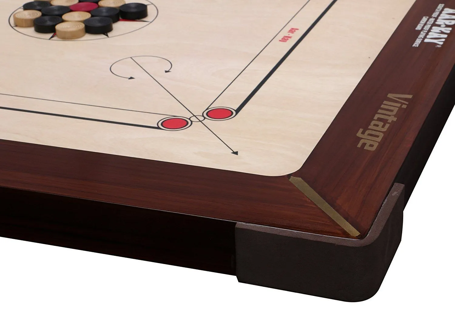 KD Sports Aar-Kay Carrom Board Vintage Jumbo Plywood Approved By Carrom Federation Of India & International Carrom Federation - Image 12