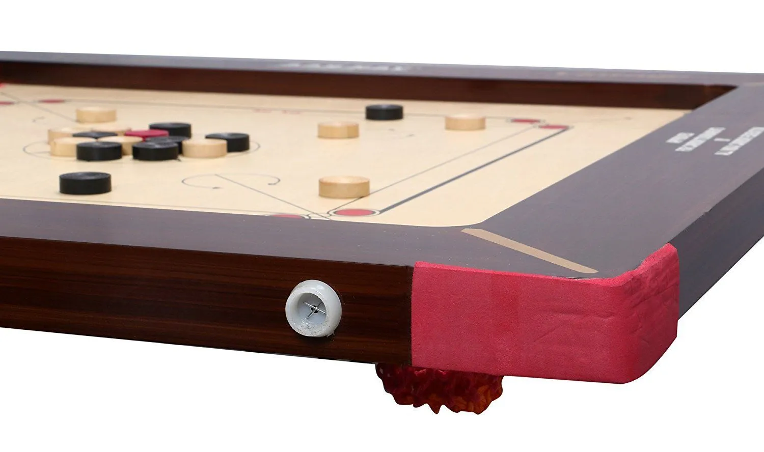 KD AAR-Kay Professional Carrom Board - Vintage Plywood 39x39 Inch Jumbo Size, ICF & CFI Approved