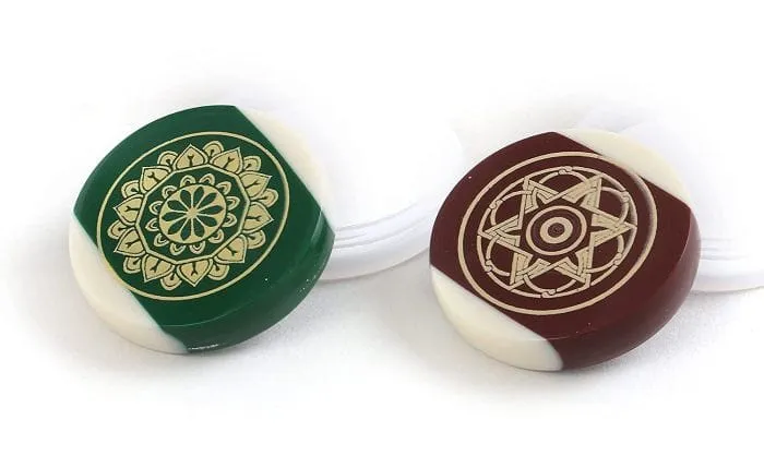 KD Sports Carrom Board Striker Indoor Game Striker Accessories Set Of 2 Used In National & International Carrom Tournament (Colour Ball) - Image 2
