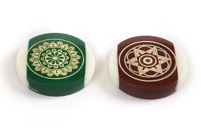 KD Sports Carrom Board Striker Indoor Game Striker Accessories Set Of 2 Used In National & International Carrom Tournament (Colour Ball) - Image 3