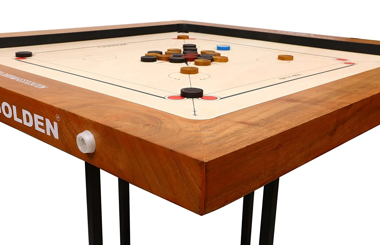 KD Sports Golden Carrom Board Champion Antique Indoor Board Game Approved By Carrom Federation Of India & Maharashtra Carrom Association - Image 22