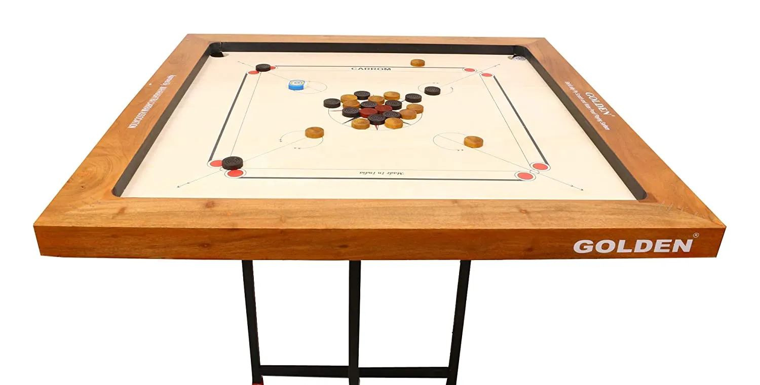 KD Sports Golden Carrom Board Champion Antique Indoor Board Game Approved By Carrom Federation Of India & Maharashtra Carrom Association - Image 23