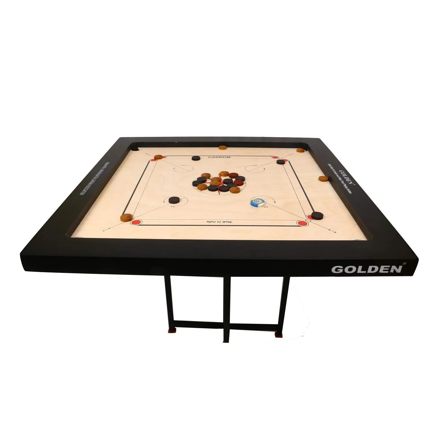KD Sports Golden Carrom Board Game Board Champion Ply Wood Board With Coin, Striker & Cover, Aicf Approved - Image 22