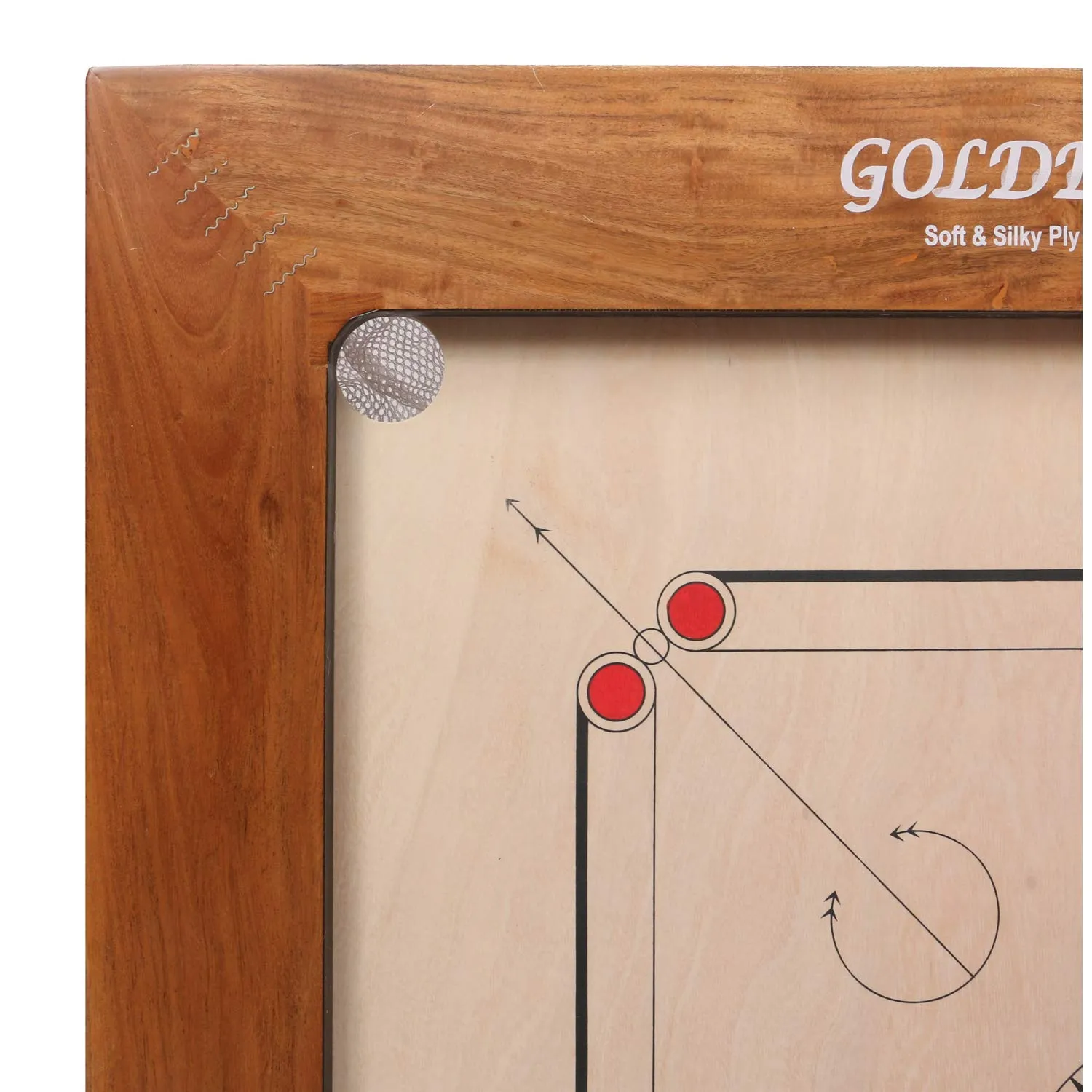 KD Sports Golden Carrom Board Jumbo Antique Indoor Board Game Approved By Carrom Federation Of India & Maharashtra Carrom Association - Image 12