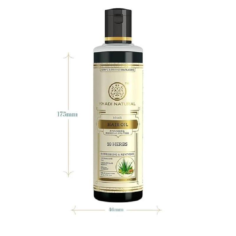 Khadi Natural Ayurvedic 18 Herbs Hair Oil - Image 5