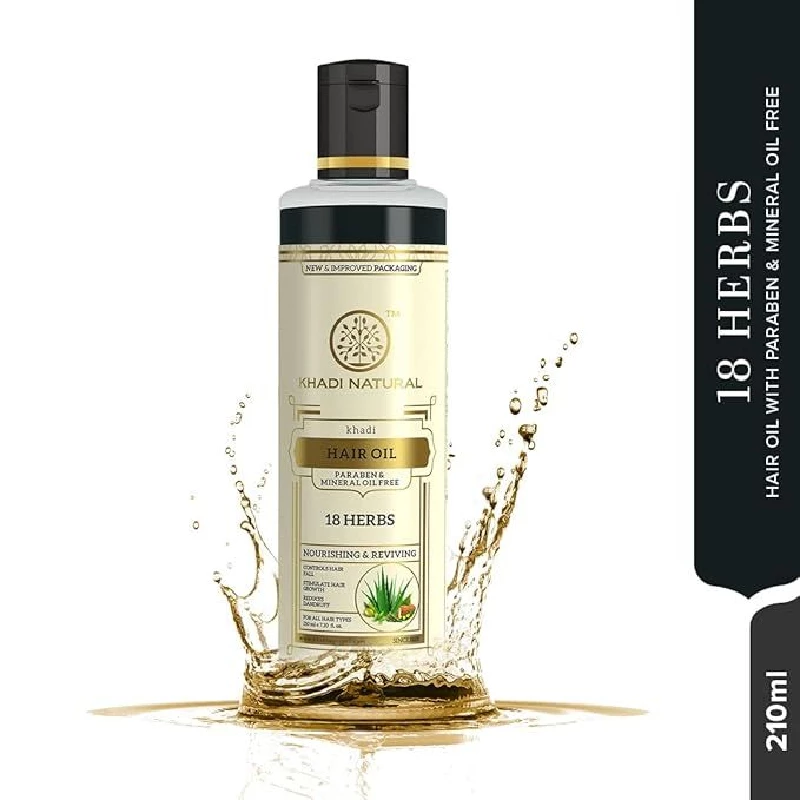 Khadi Natural Ayurvedic 18 Herbs Hair Oil - Image 6