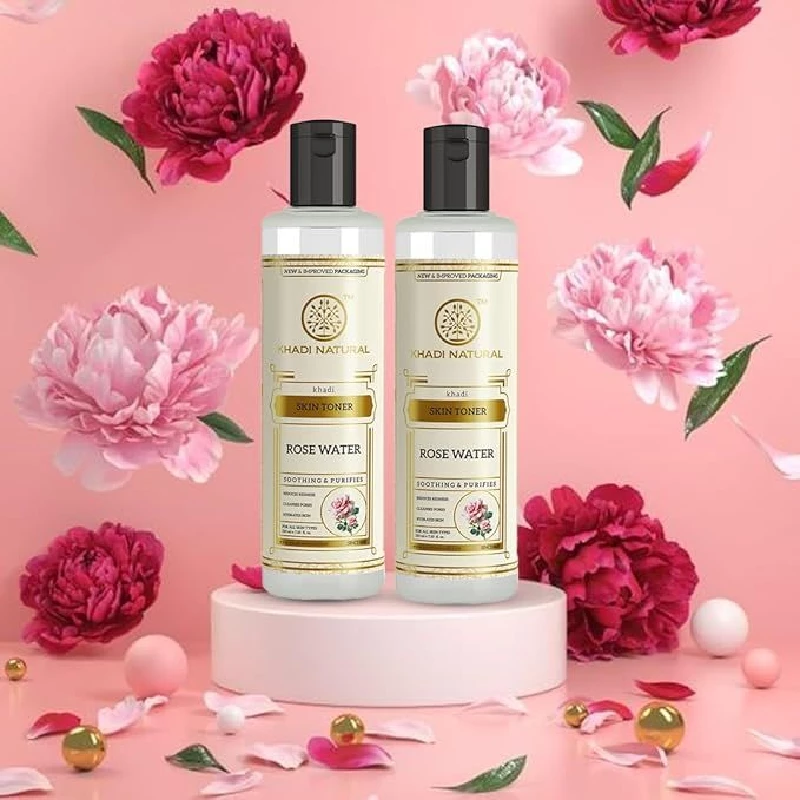 Khadi Natural Rose Water Herbal Skin Toner - Image 5