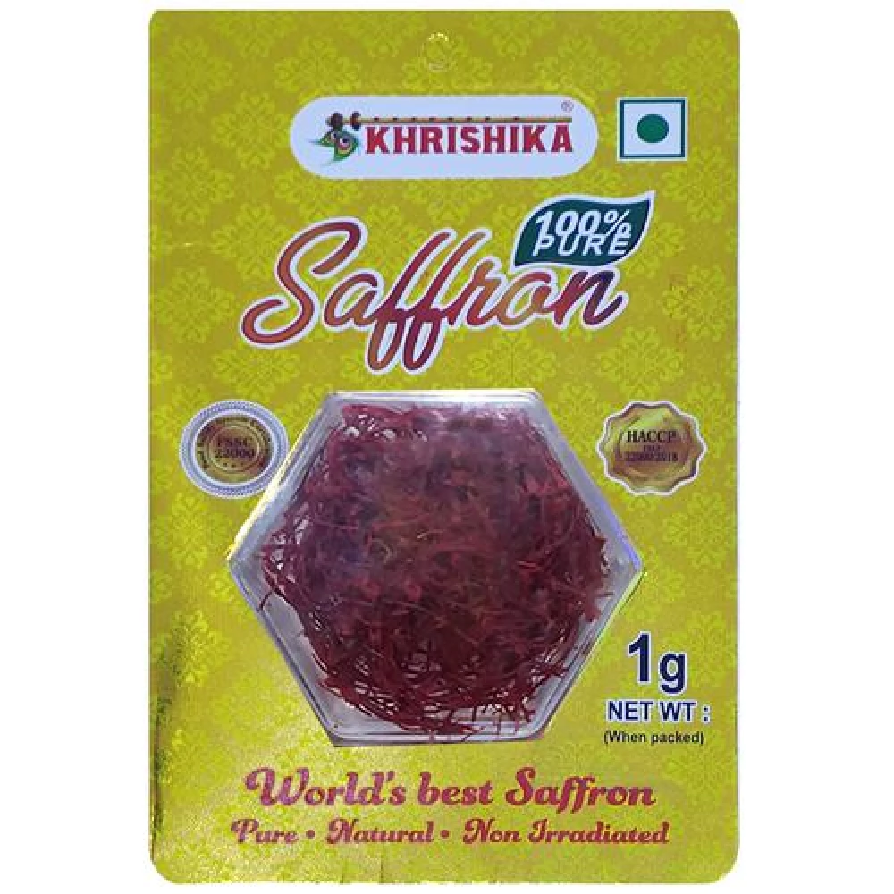 KHRISHIKA 100% Pure Saffron KHRISHIKA 100% Pure Saffron--1 g
