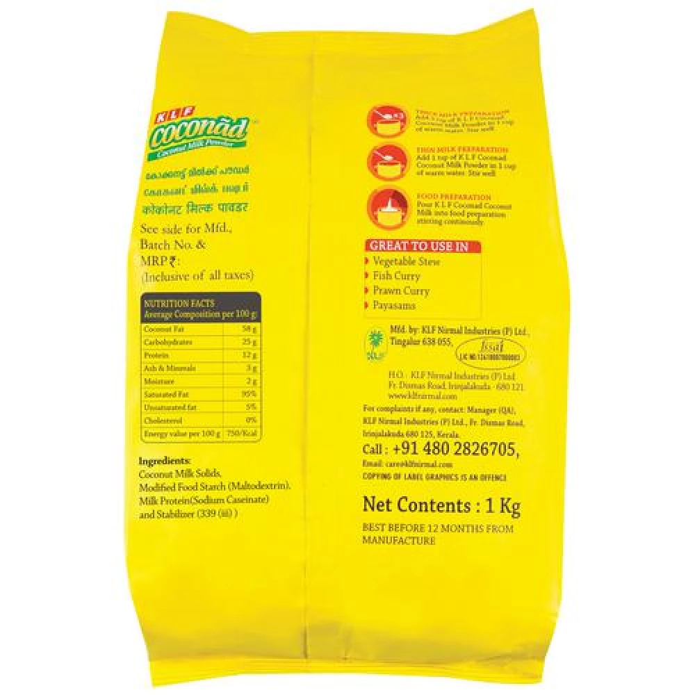 KLF Coconad Coconut Milk Powder - Rich In Vitamins & Minerals - Image 2