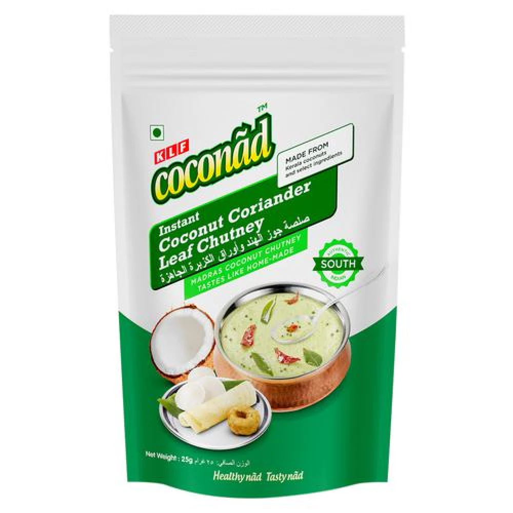KLF Coconad Instant Coconut Coriander Leaf Chutney - No Preservatives KLF Coconad Instant Coconut Coriander Leaf Chutney - No Preservatives--25 g