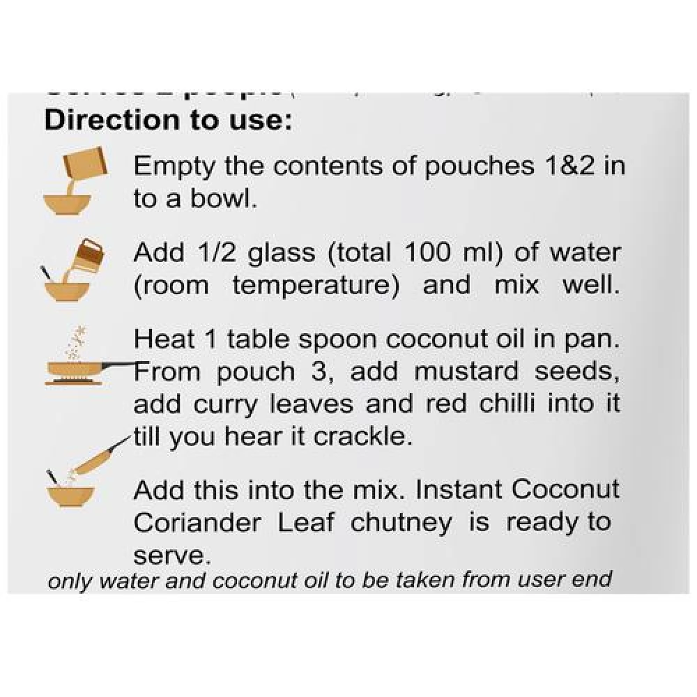 KLF Coconad Instant Coconut Coriander Leaf Chutney - No Preservatives - Image 5