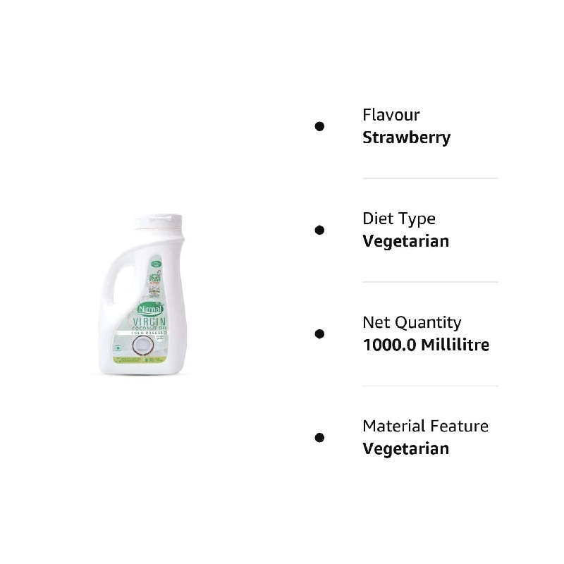 KLF Nirmal Cold Pressed Virgin Coconut Oil - Image 8