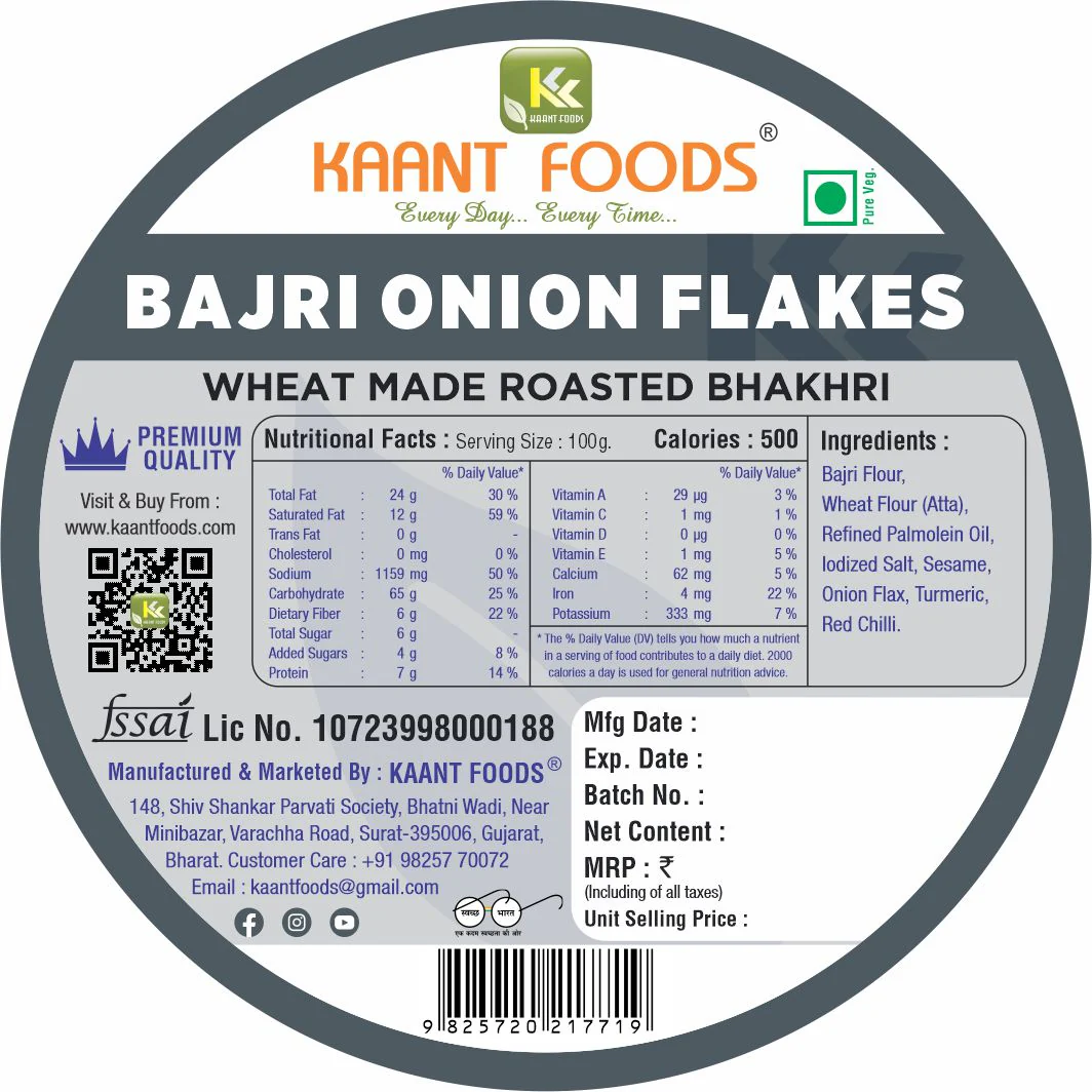 Kaant Foods Bajri Onion Bhakhri - Image 2