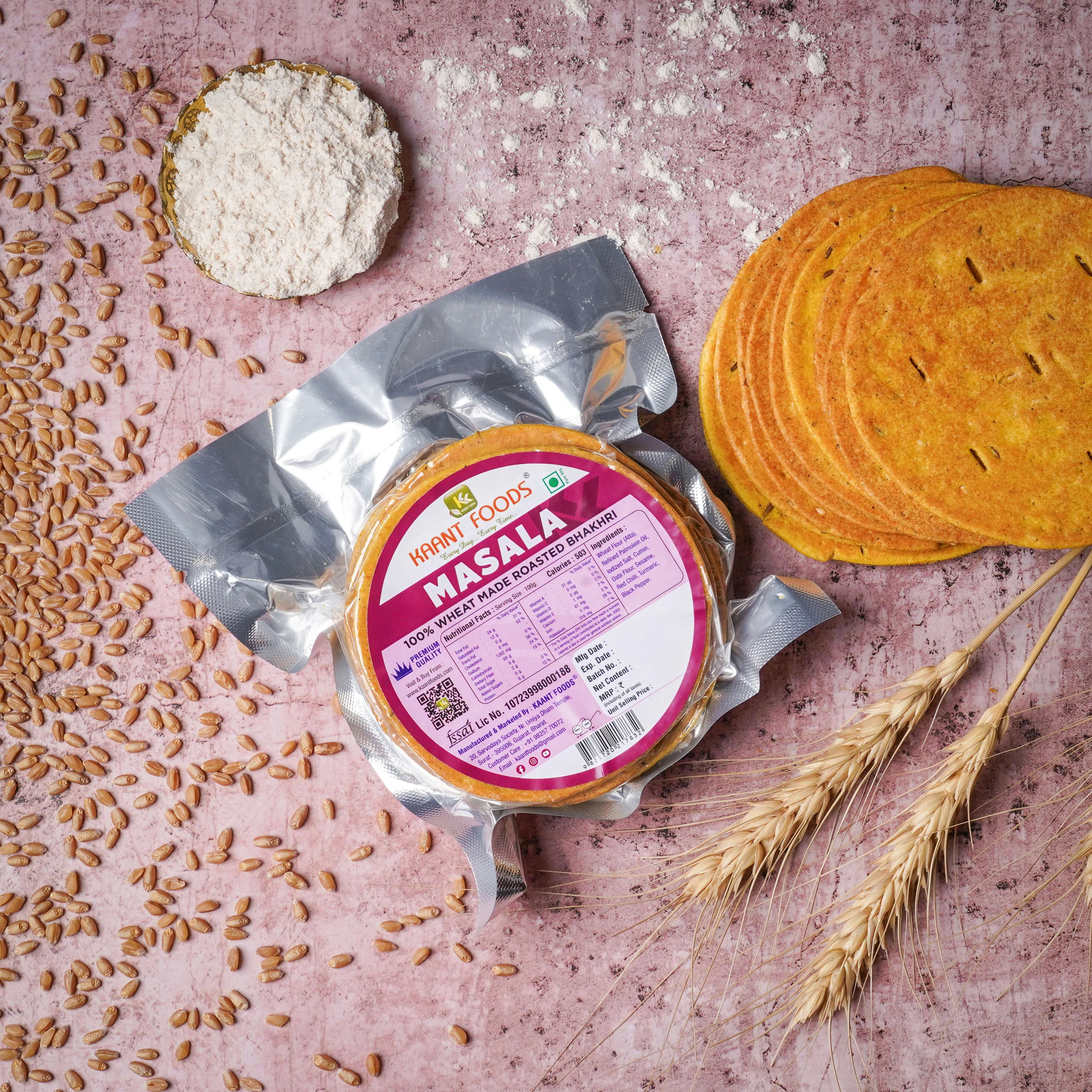 Kaant Foods Masala Bhakhri Kaant Foods Masala Bhakhri-Pack Size-200 g