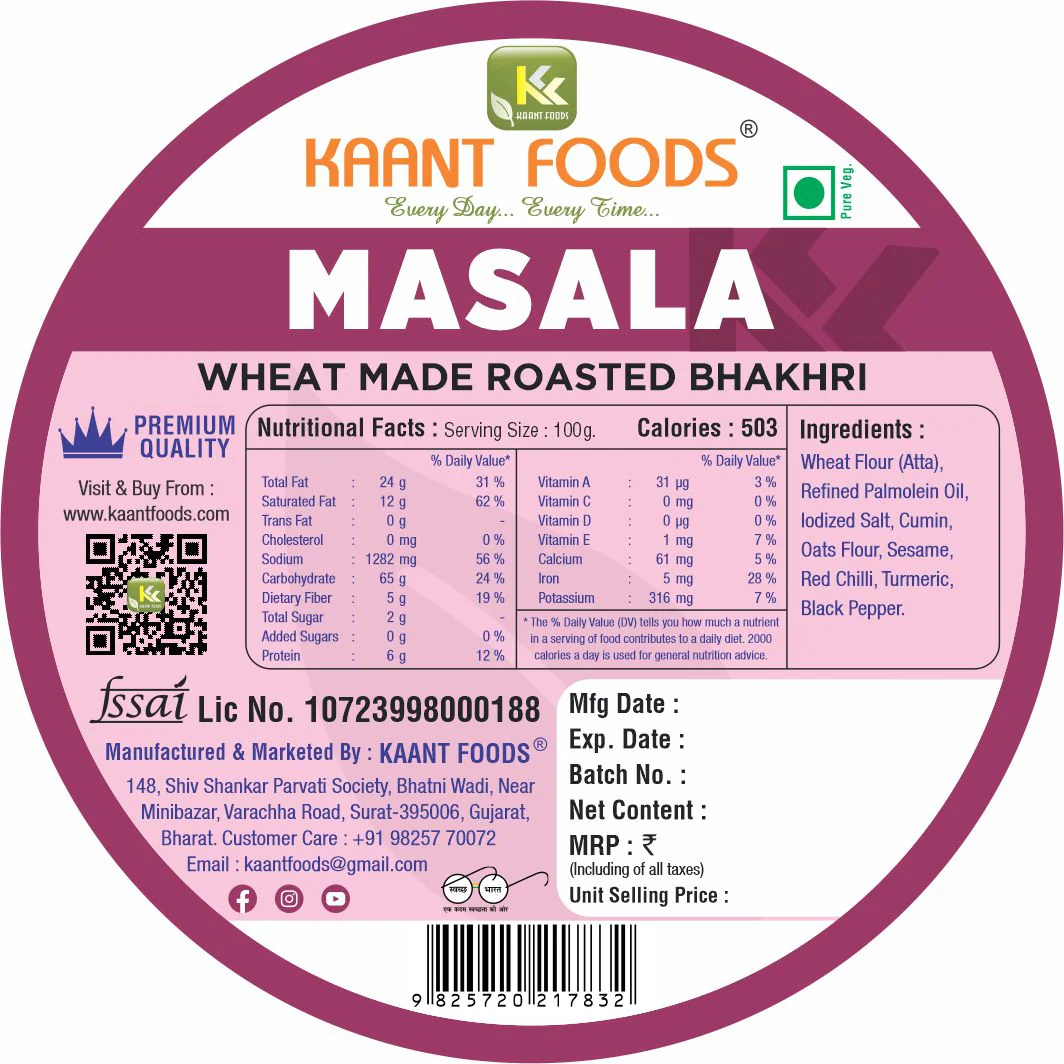 Kaant Foods Masala Bhakhri - Image 2