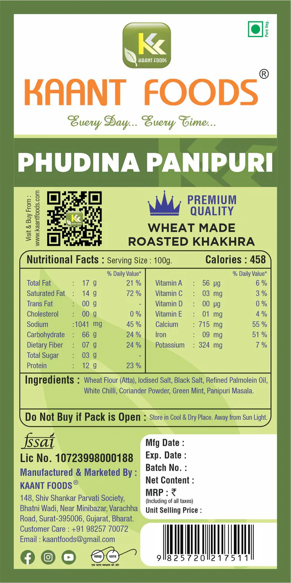 Kaant Foods Phudina Panipuri - Image 2
