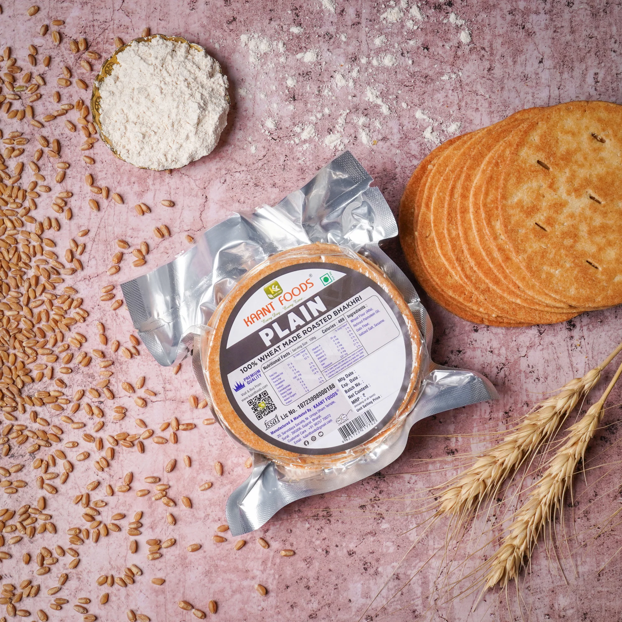Kaant Foods Plain Bhakhri Kaant Foods Plain Bhakhri-Pack Size-200 g