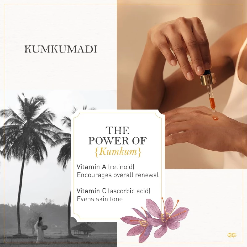Kama Ayurveda Kumkumadi Thailam Miraculous Beauty Fluid Ayurvedic Night Serum (Facial Oil) - Image 3