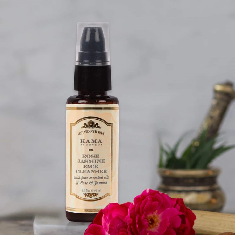 Kama Ayurveda Rose and Jasmine Face Cleanser with Pure Essential Oils of Rose and Jasmine - Image 2