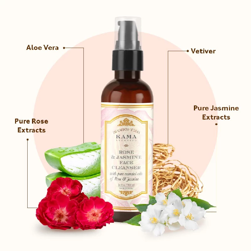 Kama Ayurveda Rose and Jasmine Face Cleanser with Pure Essential Oils of Rose and Jasmine - Image 7