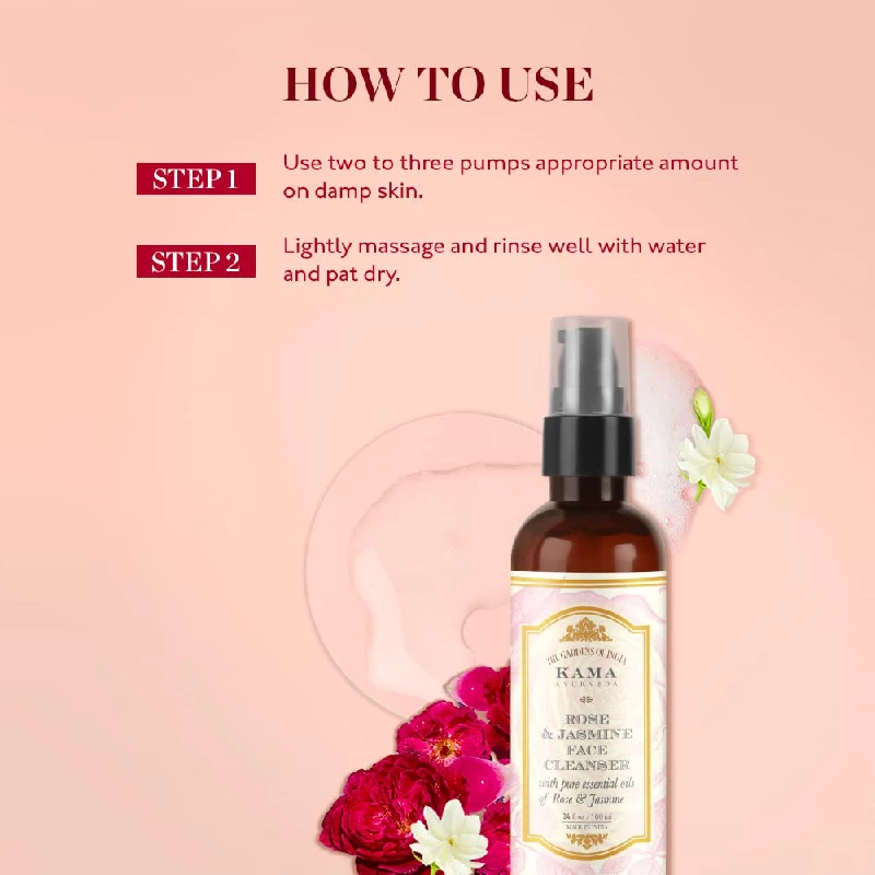 Kama Ayurveda Rose and Jasmine Face Cleanser with Pure Essential Oils of Rose and Jasmine - Image 8