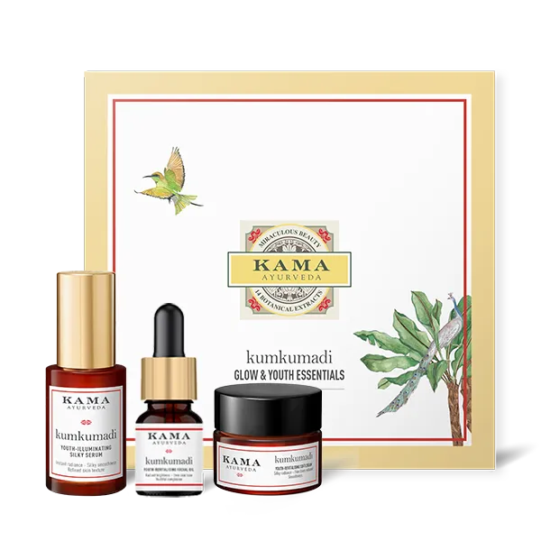 Kama Ayurveda Kumkumadi Glow Discovery Set | The Desi Food