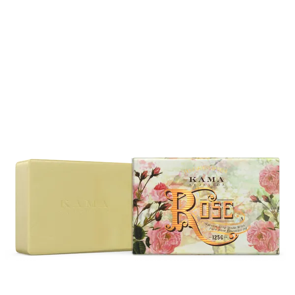 Kama Ayurveda Natural Rose Soap - Image 2