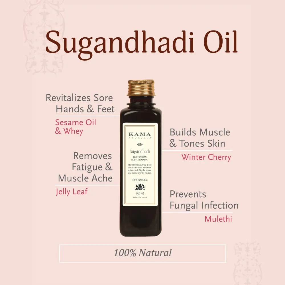 Kama Ayurveda Sugandhadi Thailam Rejuvenating Body Oil - Image 2