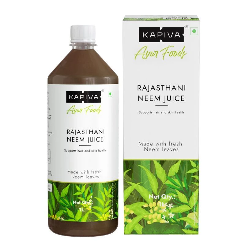 Kapiva Ayurveda Rajasthani Neem Juice Made From Fresh Neem Leaves Healthy Hair & Skin