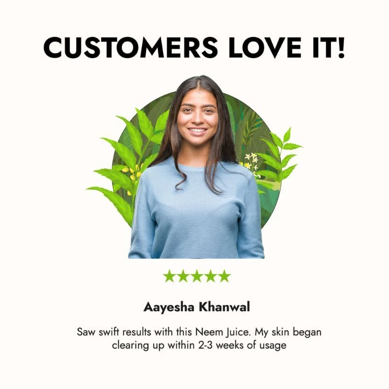 Kapiva Ayurveda Rajasthani Neem Juice made from Fresh Neem Leaves - Healthy Hair & Skin - Image 12