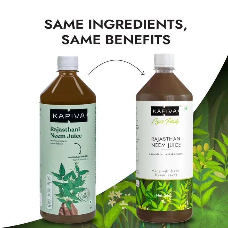 Kapiva Ayurveda Rajasthani Neem Juice made from Fresh Neem Leaves - Healthy Hair & Skin - Image 2